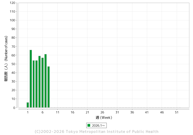 梅毒報告数（週）